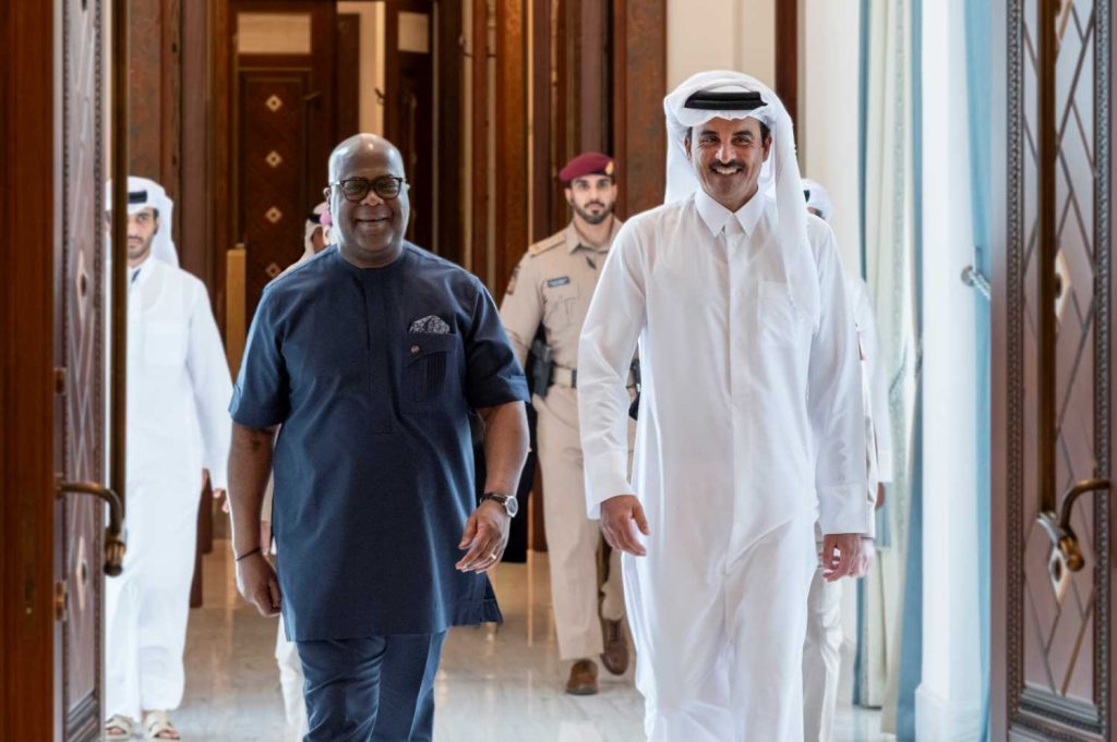 HH The Amir and President of DRC Discuss Regional and International Developments.