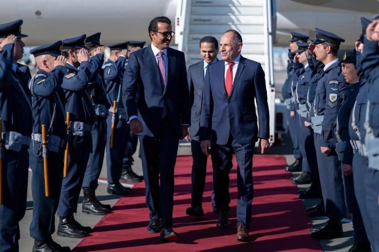 HH The Amir Sheikh Tamim bin Hamad Al Thani Arrives in Athens on Official Visit to Hellenic Republic