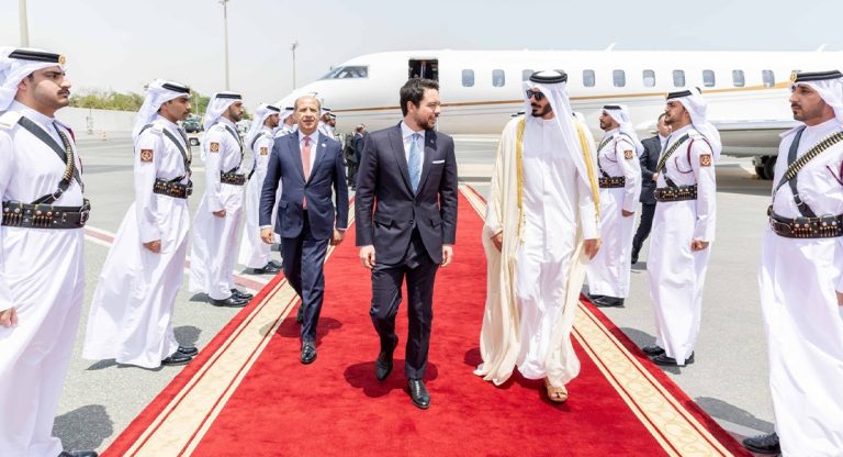 Crown Prince of Jordan Arrives in Doha