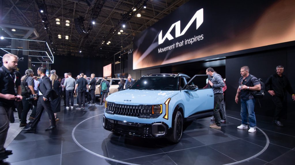Kia showcases all-new Seltos SUV, 2027 EV3 and PV5 WAV accessible mobility concept at New York International Auto Show.
