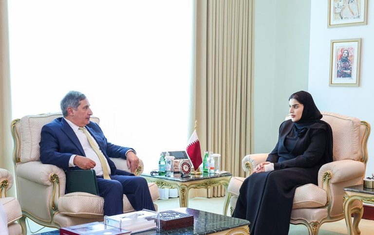 Minister of State for International Cooperation Meets Lebanon’s Ambassador