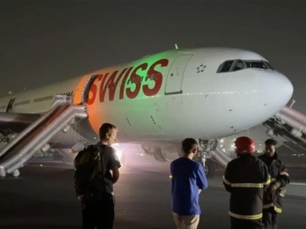 Six Injured After SWISS International Air Lines Airbus A330 Aborts Takeoff in Delhi Following Engine Fire