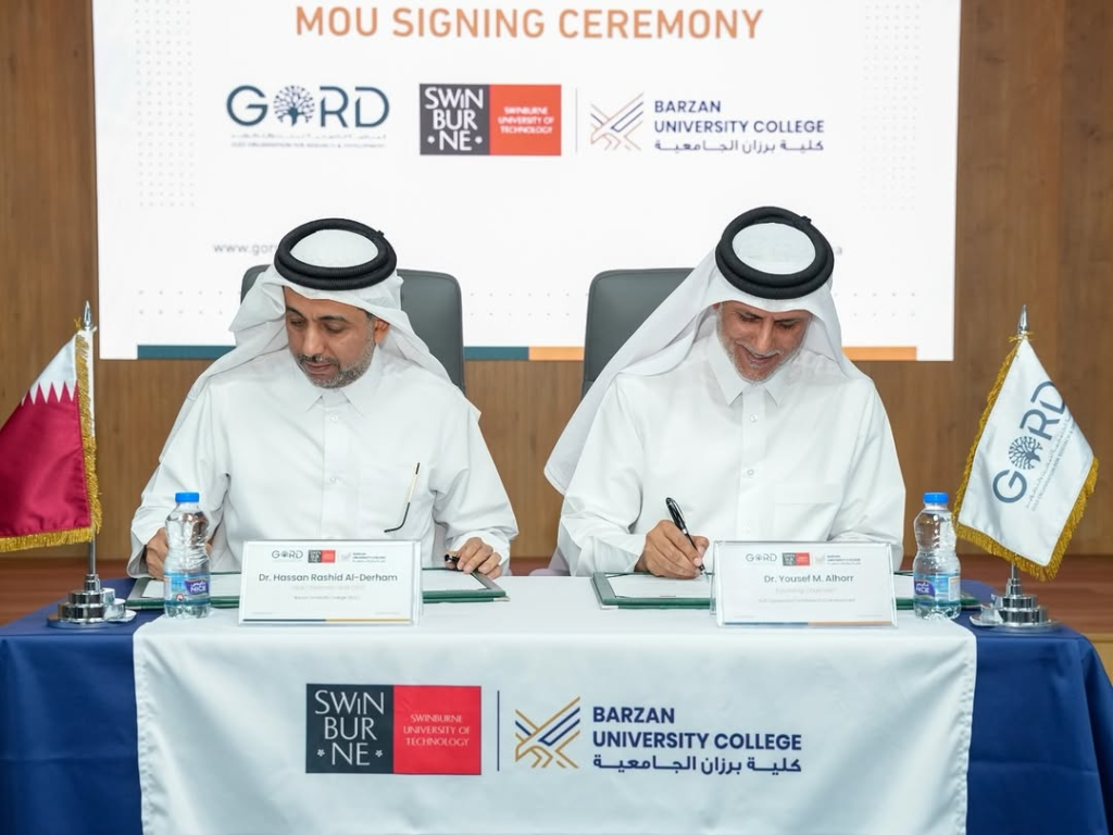 GORD, Barzan University College to Advance Sustainability-Driven Higher Education and Research