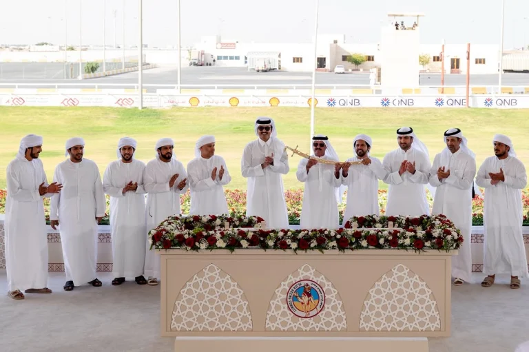 HH The Amir Sheikh Tamim bin Hamad Al-Thani Crowns Winners at Arabian Camel Racing Festival Finale, Awards Prestigious Golden Trophies