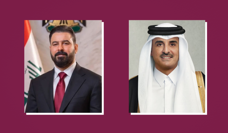 HH The Amir Sheikh Tamim bin Hamad Al Thani congratulates Ali Faleh Al Zaidi, reaffirms Qatar’s support for Iraq in a phone call