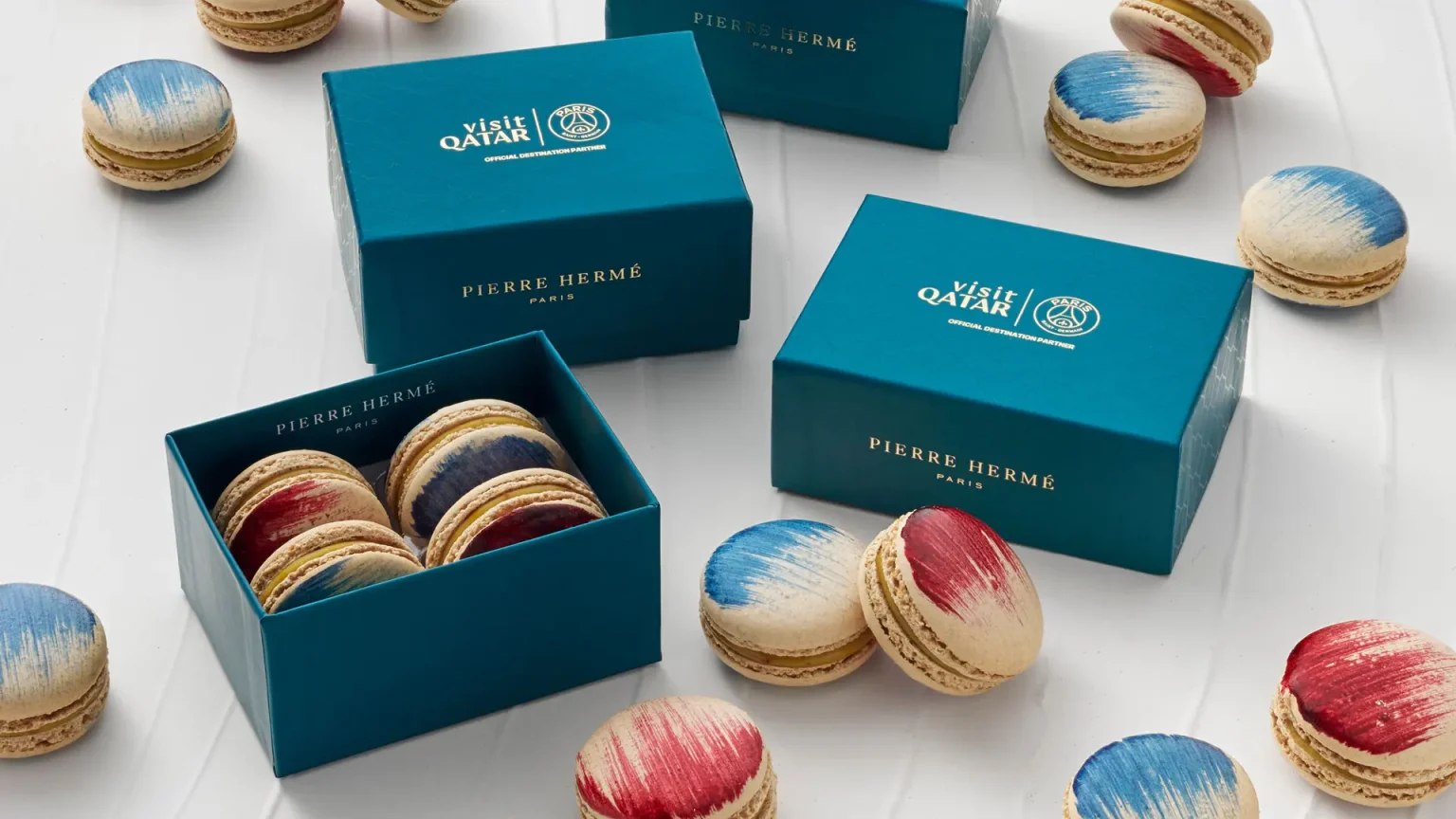 Visit Qatar and Pierre Hermé unveil limited-edition macaron collaboration inspired by milk tea “Karak” and Dates